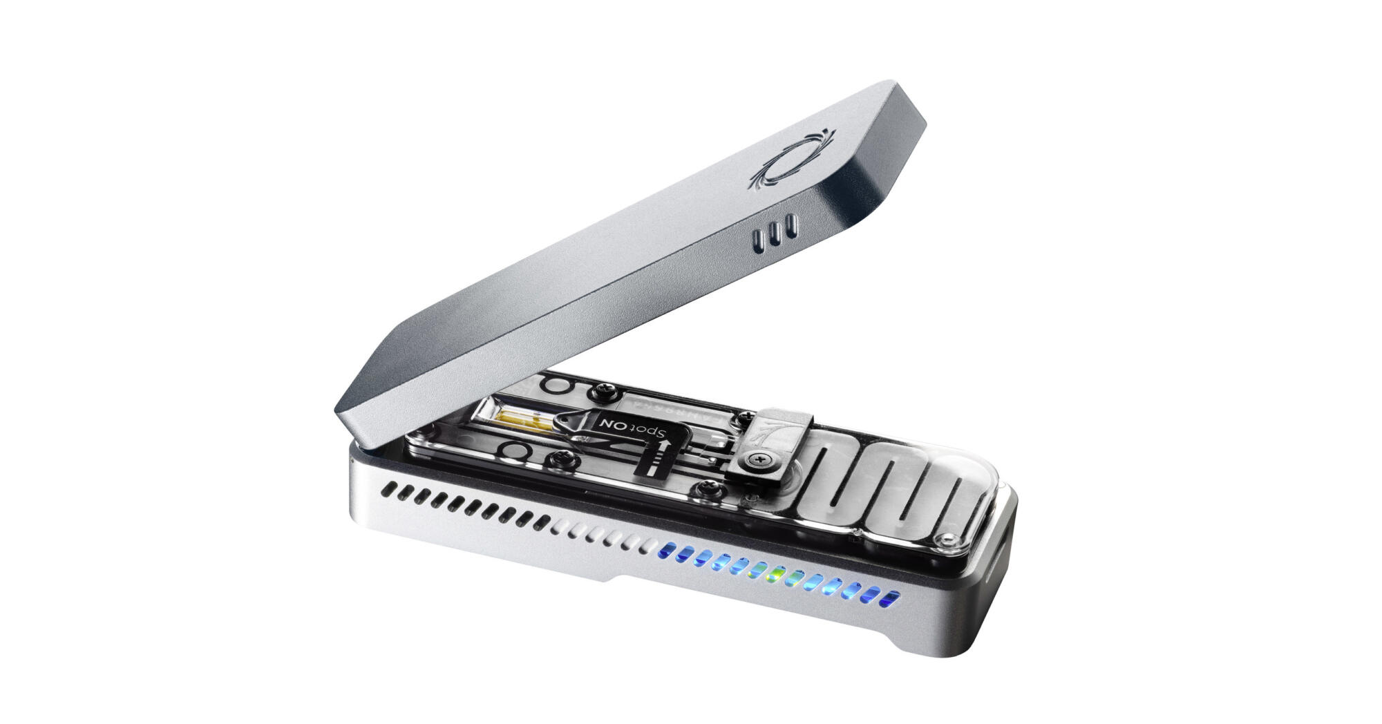 Each MinION sequencer is approximately the size of a stapler, and can provide rapid sequence information about the coronavirus.